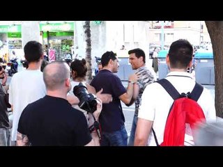 Tensión entre un españolista y miembros del CDR