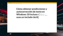 windows 10 predicción de texto