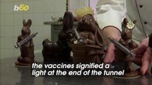 Chocolatier’s Easter Bunnies Holding Vaccine Syringes Are a Symbol of Hope