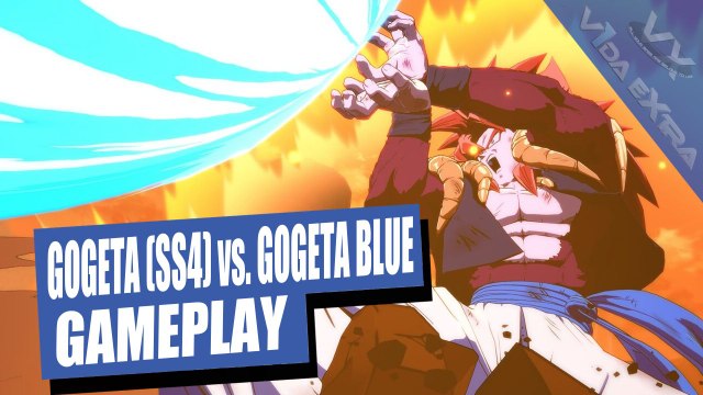 Dragon Ball FighterZ: Gogeta SS4 vs Gogeta Blue ¡colisión de fusiones! VidaExtra