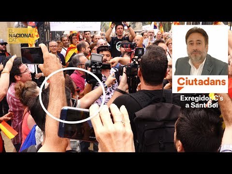 Un exconcejal de Ciutadans, entre los que increparon al cámara de Telemadrid