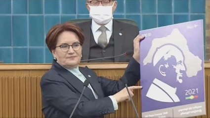 Akşener, Papa pulundaki skandal harita üzerinden hükümete yüklendi