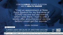 How long do you have to wait between other vaccines and coronavirus vaccine?