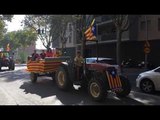 300 tractors es dirigeixen a Barcelona per la Diada