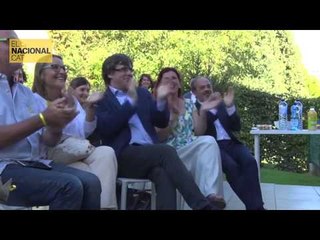 Puigdemont mira la Diada des de Bèlgica