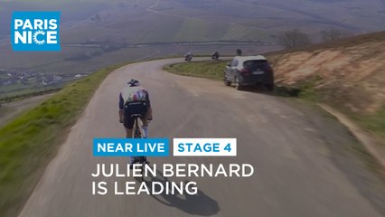 #ParisNice2021 - Étape 4 / Stage 4 - Julien Bernard en tête / Bernard leading