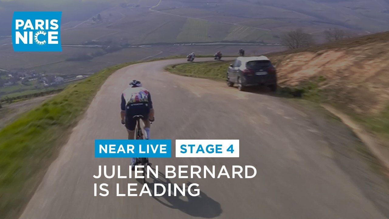 #ParisNice2021 - Étape 4 / Stage 4 - Julien Bernard en tête / Bernard leading
