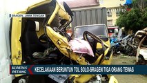 Terjadi Tabrakan Beruntun Truk di Tol Solo-Sragen, 3 Tewas