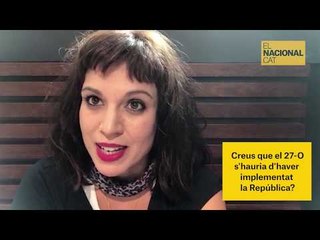 ▶ BEA TALEGÓN | Creus que el 27-O s'hauria d'haver implementat la República?