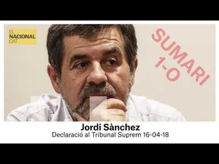  SUMARI 1-O | Sànchez: “Soc independentista, però això no és delicte”