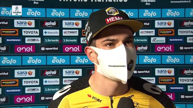 Tirreno-Adriatico EOLO 2021 | Stage 1 Wout Van Aert interview