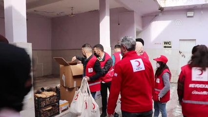 Türk Kızılaydan ihtiyaç sahibi 400 aileye kandil paketi
