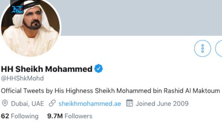 Sheikh Mohammed completes 10 years on Twitter