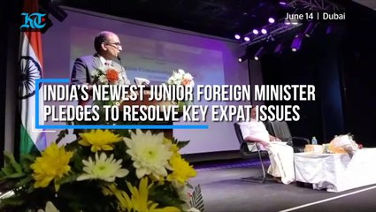 India’s newest junior foreign minister pledges to resolve major expatriate issues