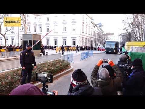 Arribada dels presos al Tribunal Suprem