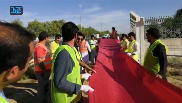 Pakistani expat builds giant UAE flag to mark UAE's 47th anniversary