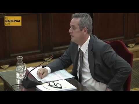 JUDICI PROCÉS | Joaquim Forn: Vaig tornar de Brussel·les per declarar a l'Audiència Nacional