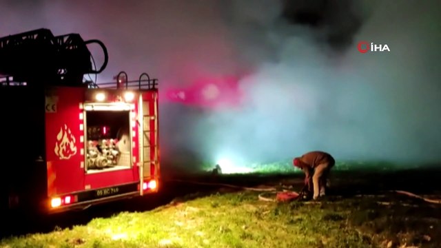 Kuşadası’nda hafriyat döküm alanında yangın çıktı