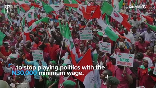 Public workers protest low minimum wage in Nigeria