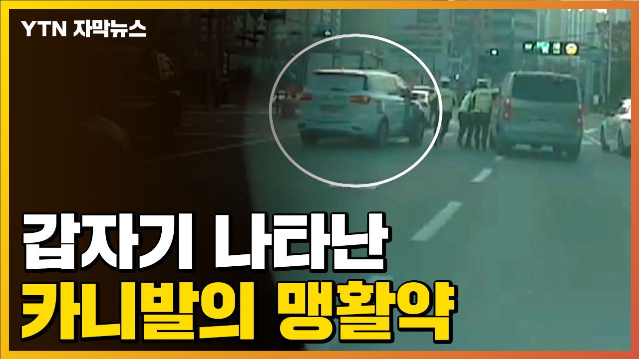 [자막뉴스] 바로 그때! 갑자기 나타난 카니발 차량의 '맹활약' / YTN