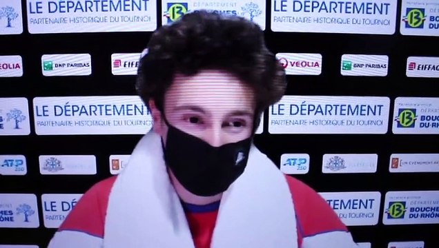 ATP - Marseille 2021 - Ugo Humbert : Ce n'était pas facile de jouer Jo-Wilfried Tsonga.... !