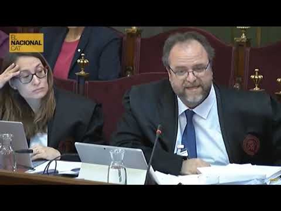 JUDICI PROCÉS | Trapote respon a Alex Solà sobre la resistència passiva de l'1-O