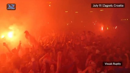 Croatia supporters revel in Fifa World Cup semi-final victory