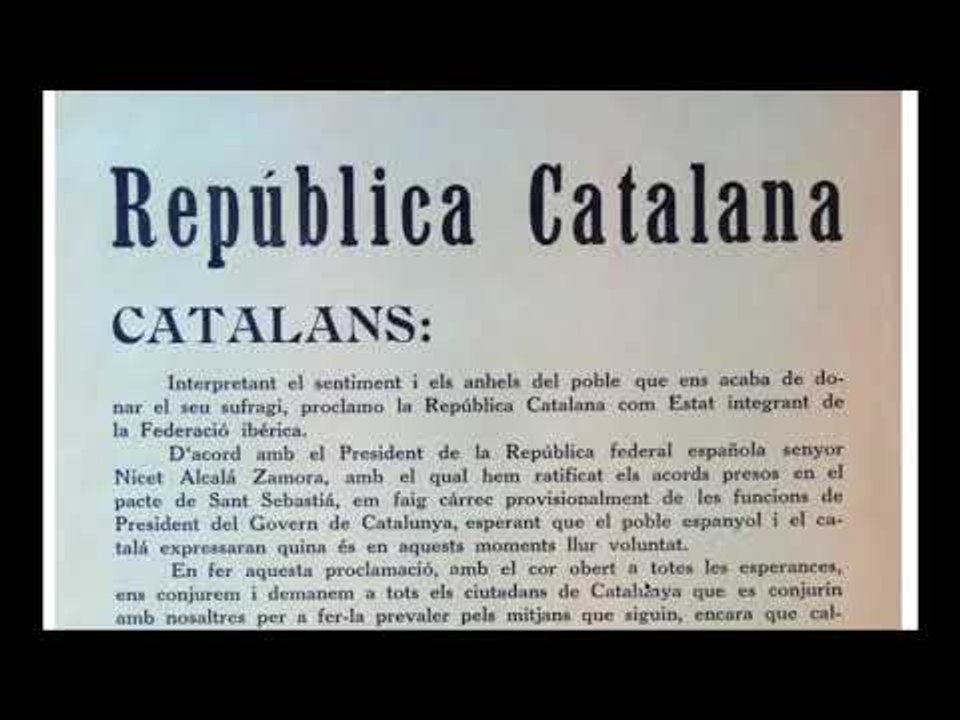 Francesc Macià proclama la República  Catalana