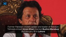 Pakistani cricketer-turned-politician Imran Khan ties the knot with Bushra Manekea in his third marriage