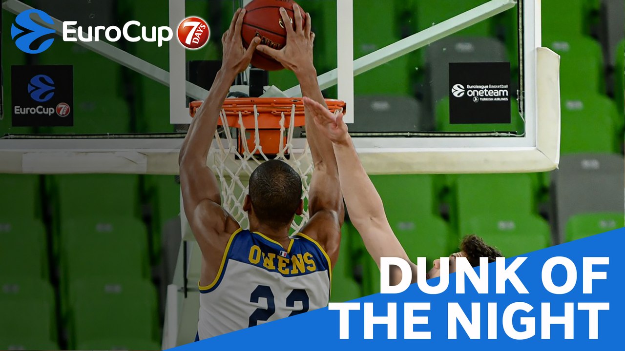 7DAYS EuroCup Dunk of the Night: Josh Owens, Boulogne Metropolitans 92