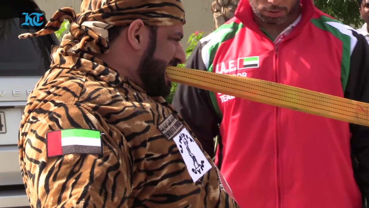 Meet the Emirati strongman who can pull a bus with his teeth