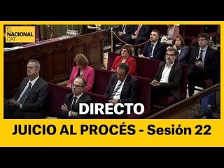 EN DIRECTO | Juicio al procés: sesión 22