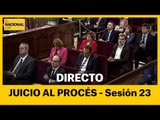 EN DIRECTO | Juicio al procés: sesión 23