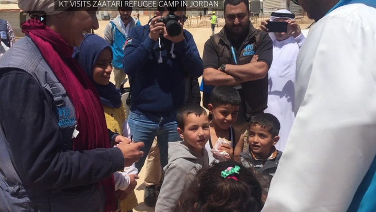 KT visits Zaatari Refugee Camp in Jordan