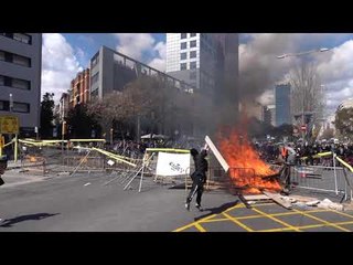 CDR fan gran foguera al carrer Tarragona