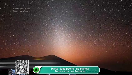 Marte “joga poeira” no planeta Terra e cria Luz Zodiacal