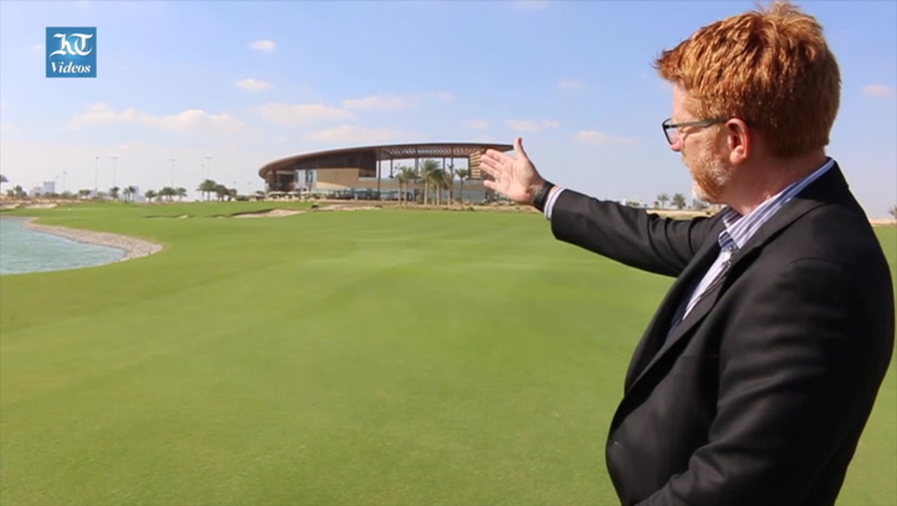 Playing golf at 'Trump International Golf Club'