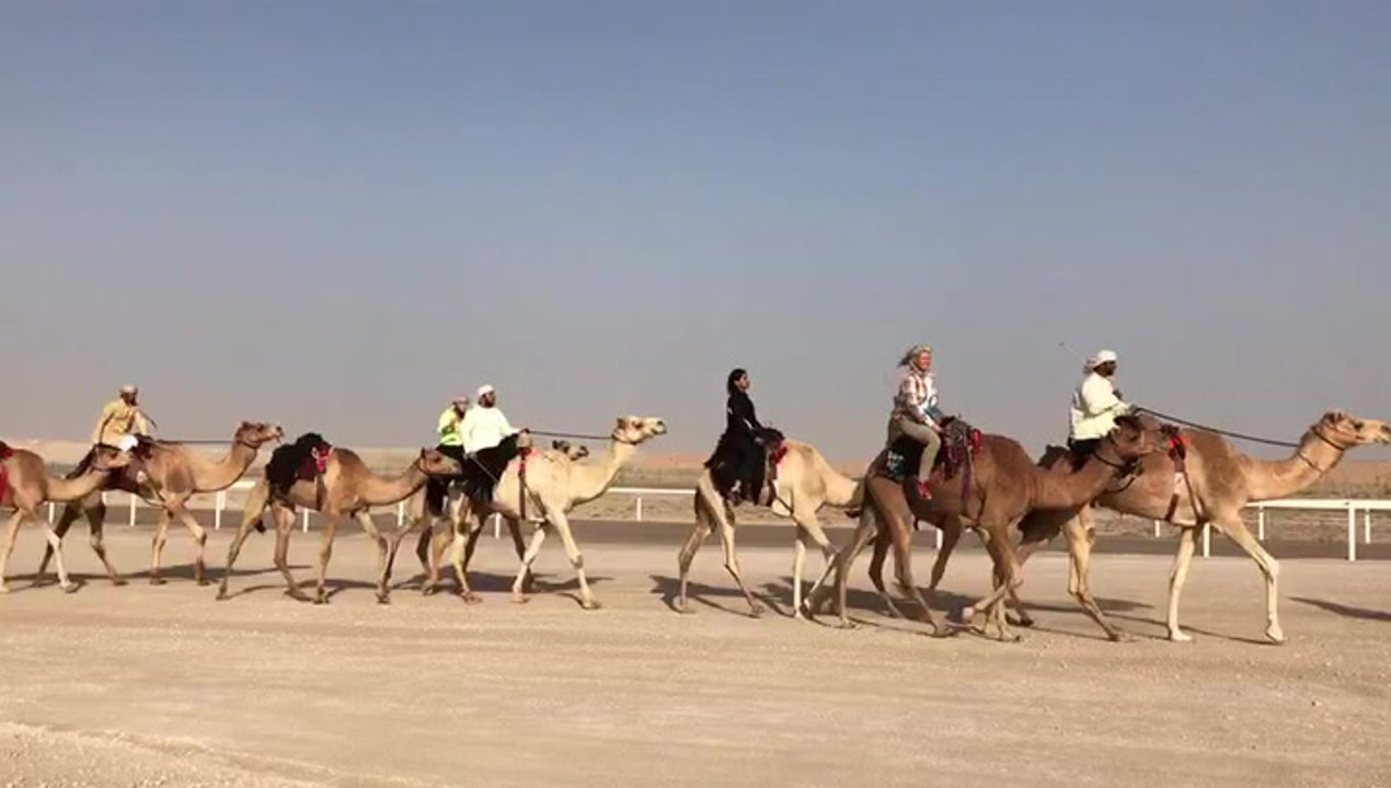 Riders embark on a journey across the desert at Hamdan bin Mohammed Heritage Center's 3rd edition of UAE Desert Camel Trek till January 27