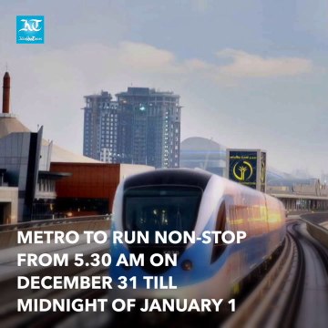 Non-stop metro, over 22,000 parking spaces for New Year 2017 celebrations in Dubai