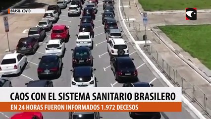 Brasil profundizó este miércoles un colapso en el sistema hospitalario con casi todos sus estados