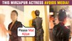 Mirzapur 2 Actress Runs Away From Camera At The Special Screening Of Roohi | Watch