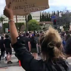 Lana Del Rey & Friends at Protest in California for George Floyd