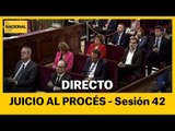 EN DIRECTO | Juicio al procés: sesión 42
