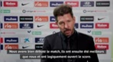18e j. (en retard) - Simeone : "Ce match nous a demandé beaucoup d'efforts"