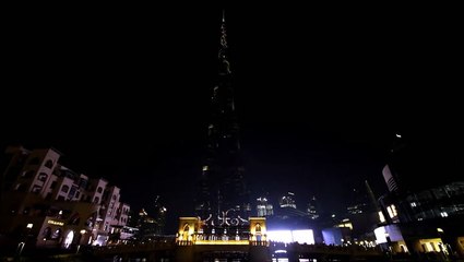 Mesmerising LED dance show on Burj Khalifa