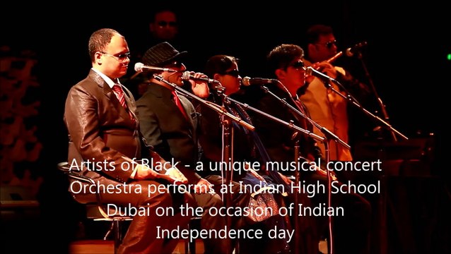 Artists of Black: A unique musical concert orchestra performs at Indian High School, Dubai, on the occasion of the Indian Independence Day