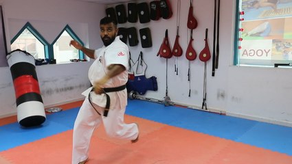 Rangith Puliyath Balan at Arm Strong Karate Centre in Abu Dhabi..MOV