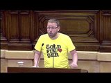 Vidal Aragonés (CUP) argumenta el vot del seu grup en la designació de Miquel Iceta com a senador