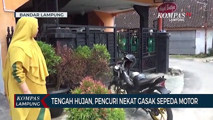 Di Tengah Hujan, Pencuri Nekat Gasak Sepeda Motor