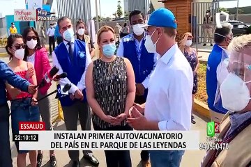 Parque de las Leyendas: inauguran el primer autovacunatorio del Perú